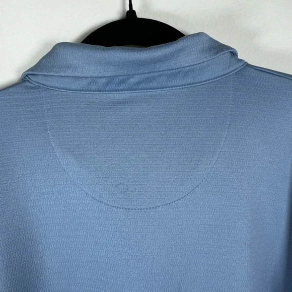Callaway Men's Opti-Dri Golf Polo Shirt Blue Micro Textured Performance XXL Flaw - Picture 9 of 12